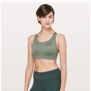 Lululemon Enlite Running Bra, 32E, slate green